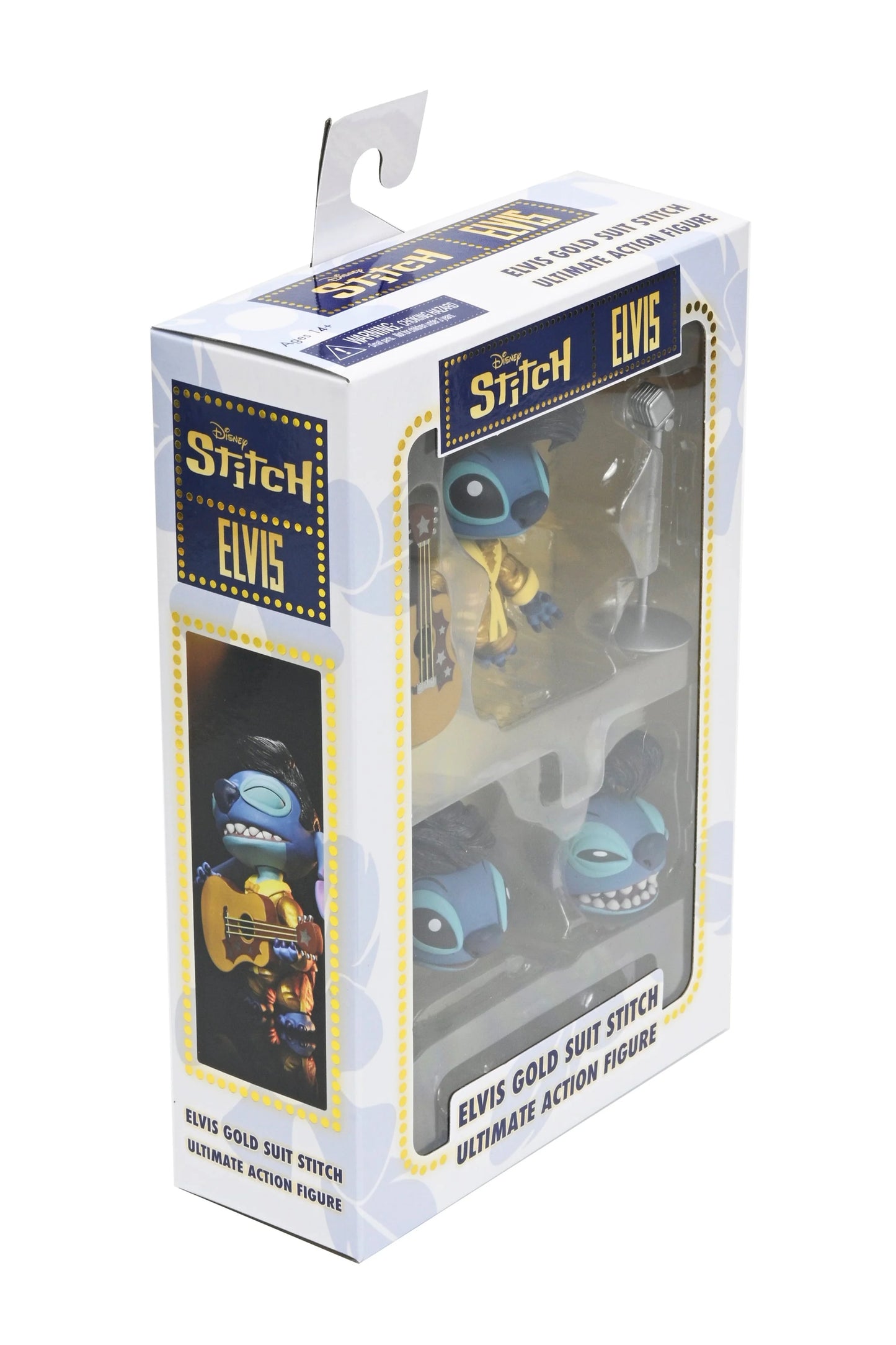 NECA Lilo & Stitch Ultimate Gold Suit Elvis Stitch Action Figure 18 cm