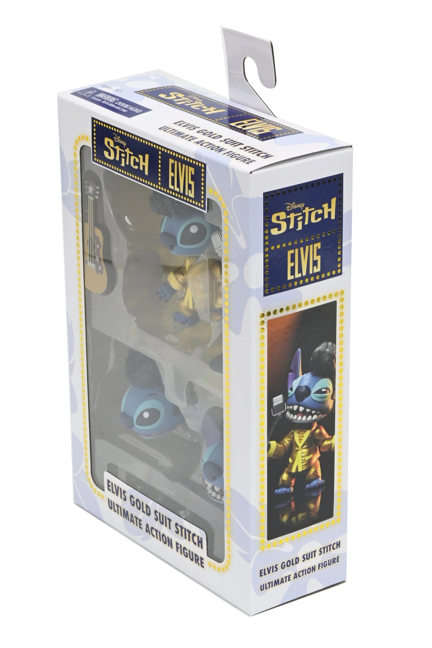 NECA Lilo & Stitch Ultimate Gold Suit Elvis Stitch Action Figure 18 cm