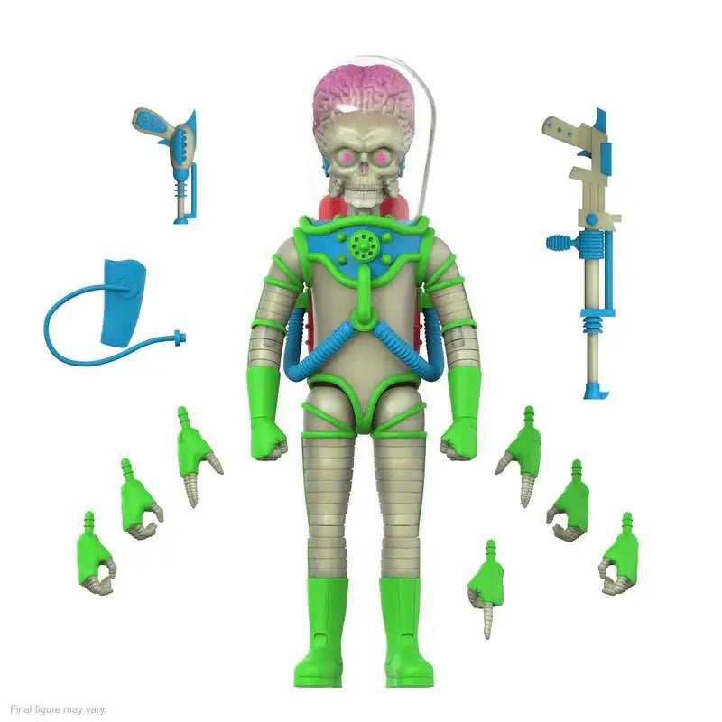 Super7 Mars Attacks Ultimates! Wave 02 Martian Invasion Begins Glow in the Dark Action Figure 15 cm