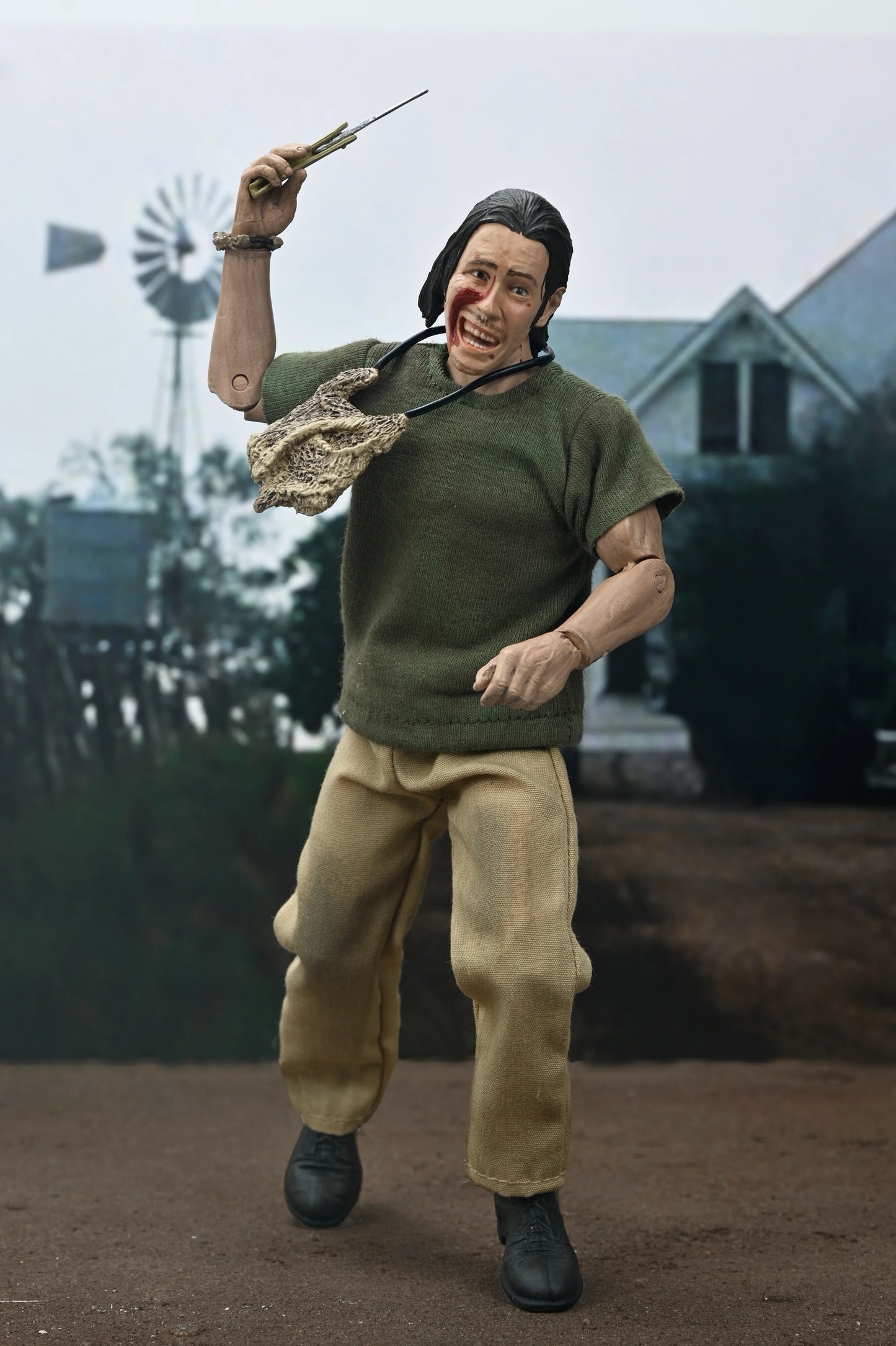 NECA Texas Chainsaw Massacre 50th Anniversary Hitchhiker Clothed Action Figure 20 cm