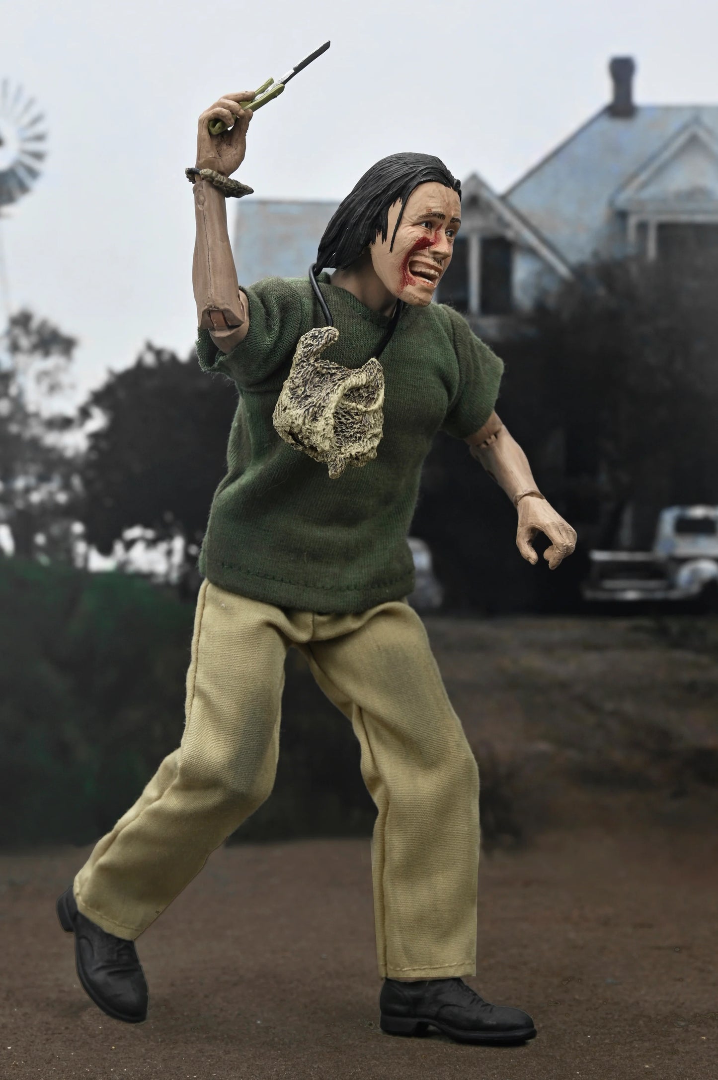 NECA Texas Chainsaw Massacre 50th Anniversary Hitchhiker Clothed Action Figure 20 cm