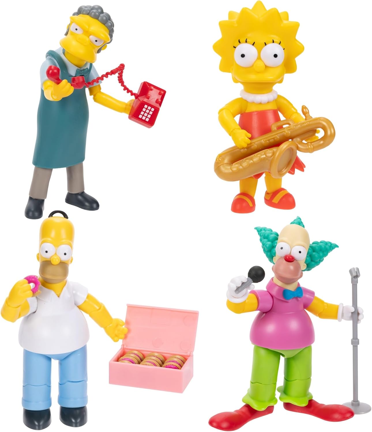 The Simpsons Action Figures Wave 2 Assortment Set of 4