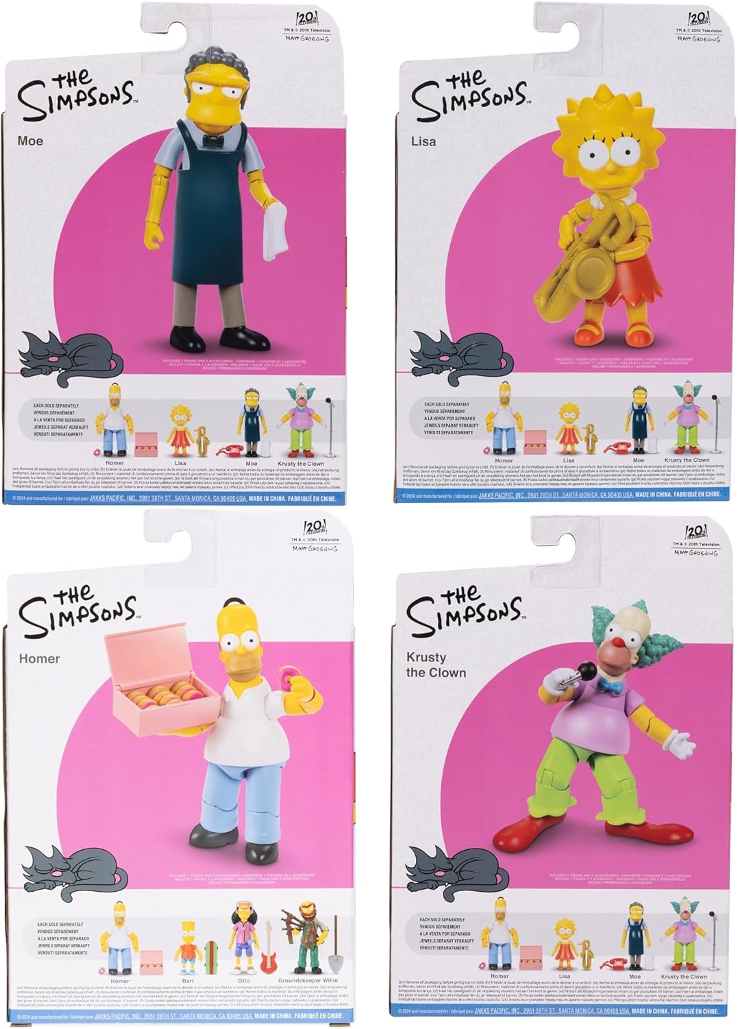 The Simpsons Action Figures Wave 2 Assortment Set of 4
