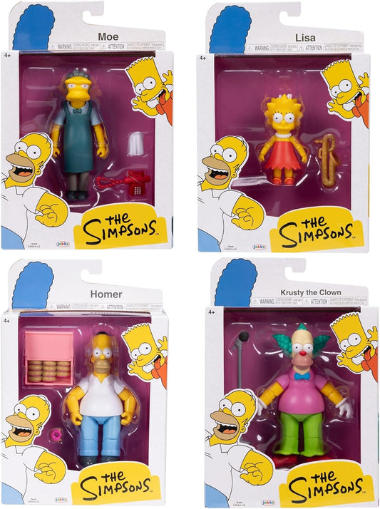 The Simpsons Action Figures Wave 2 Assortment Set of 4