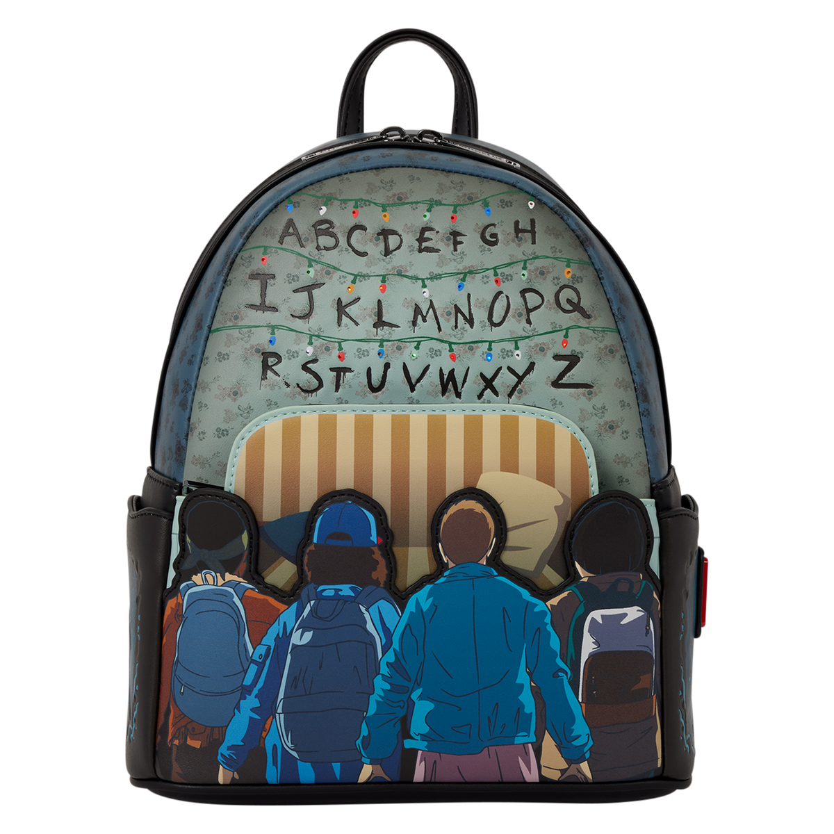Mini zaino Loungefly Stranger Things 10th Anniversary Light-Up vista frontale