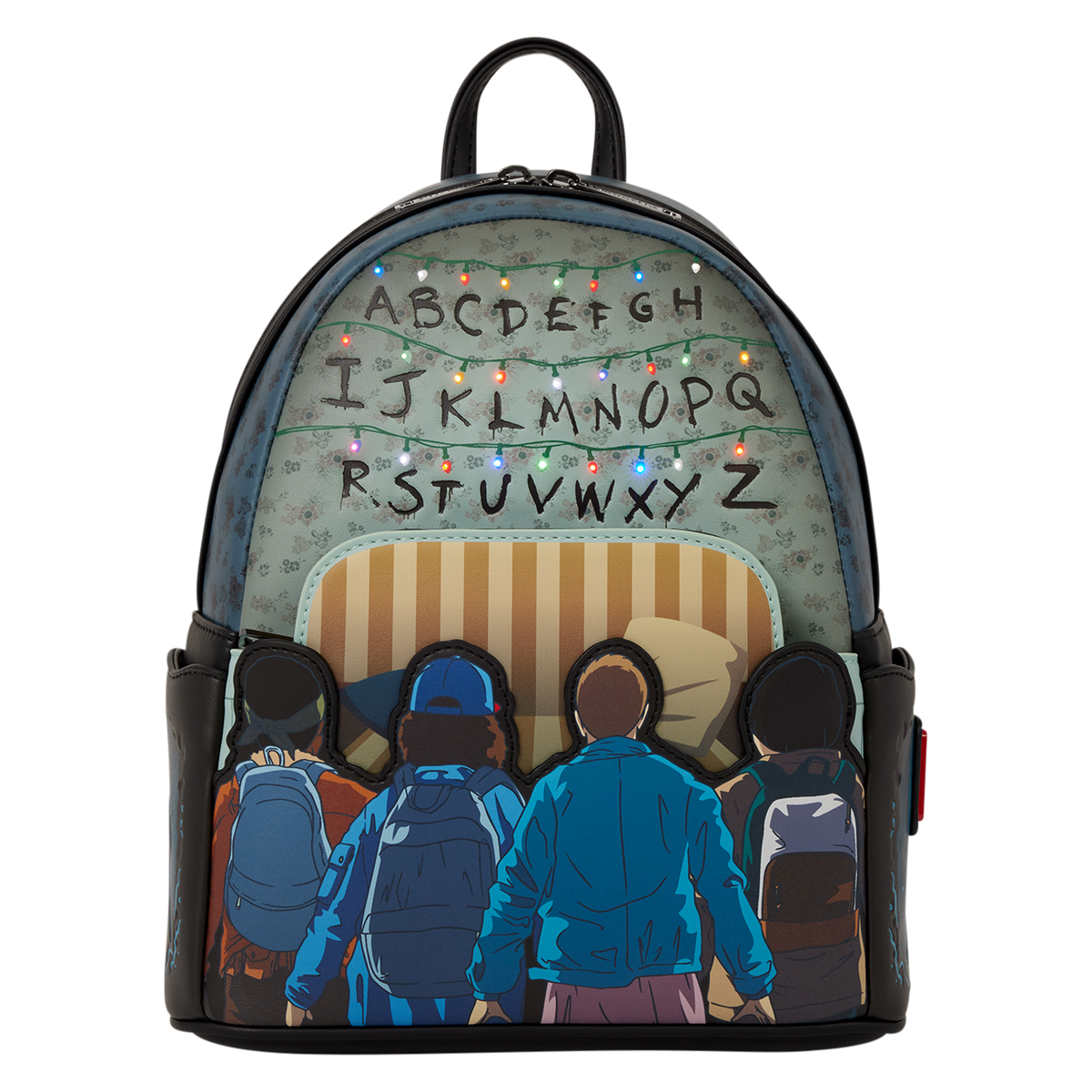 Mini zaino Loungefly Stranger Things 10th Anniversary Light-Up dettaglio