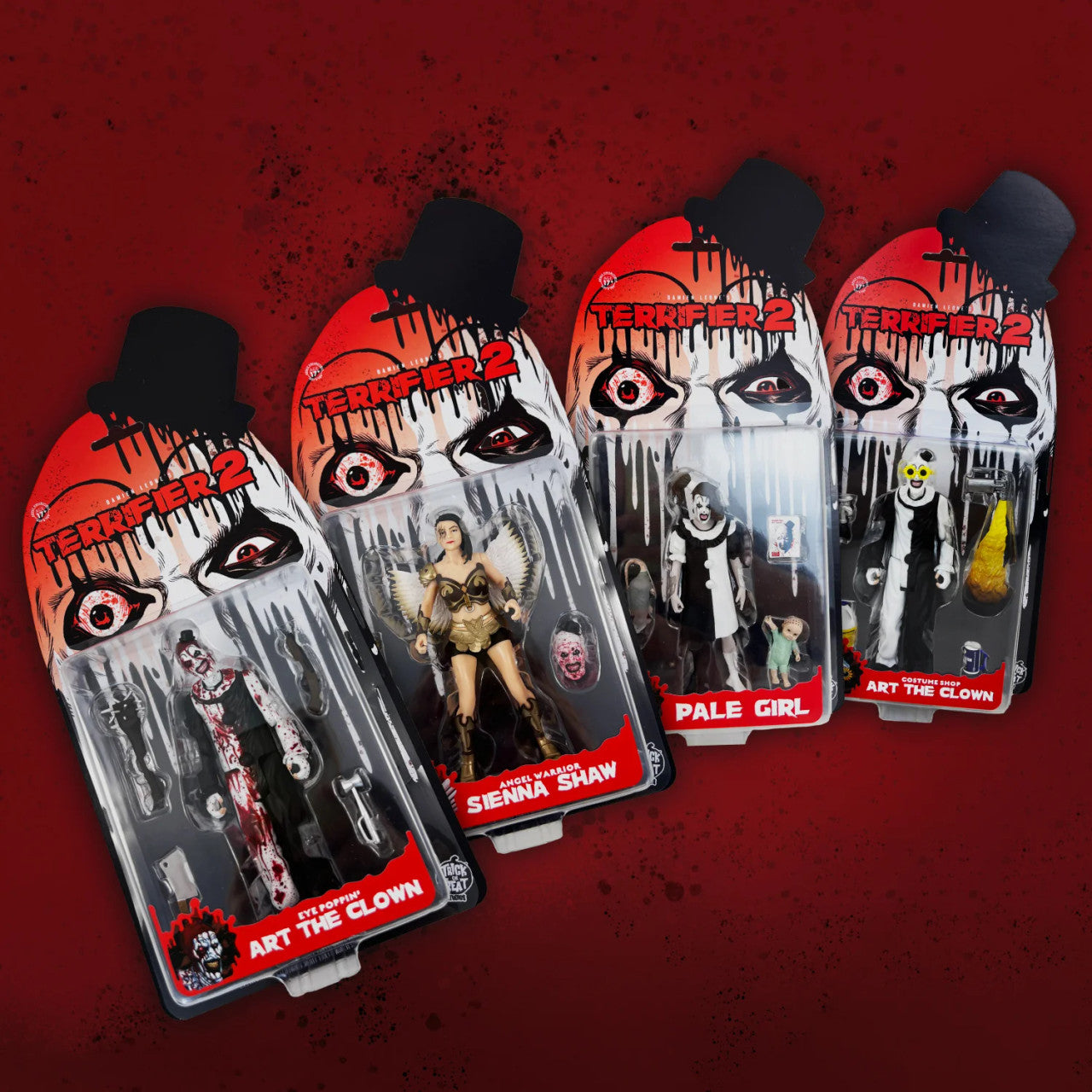 Trick or Treat Studios Terrifier 2 action figure set of four in packaging