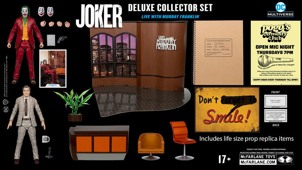 McFarlane Toys Joker Live with Murray Franklin Limited Edition 4,400 Pieces Deluxe Collector Set