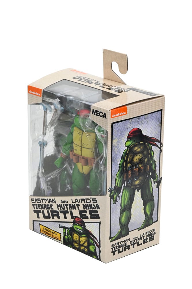 NECA Teenage Mutant Ninja Turtles Mirage Comics Handyman Donatello Action Figure 18 cm