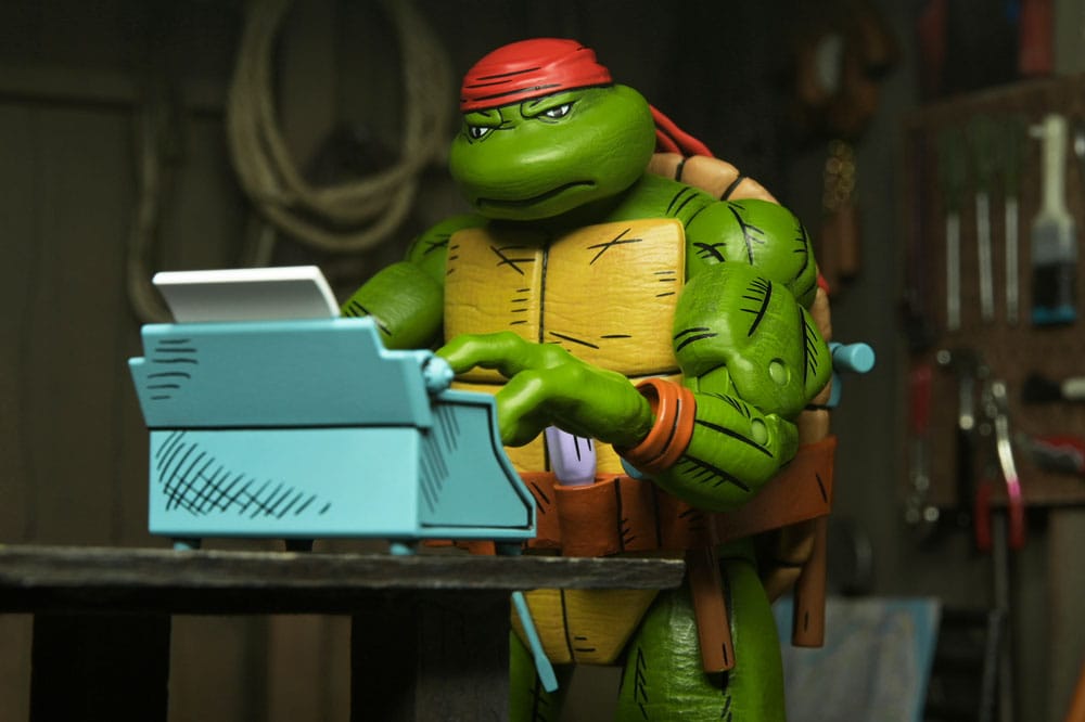 NECA Teenage Mutant Ninja Turtles Mirage Comics Handyman Donatello Action Figure 18 cm