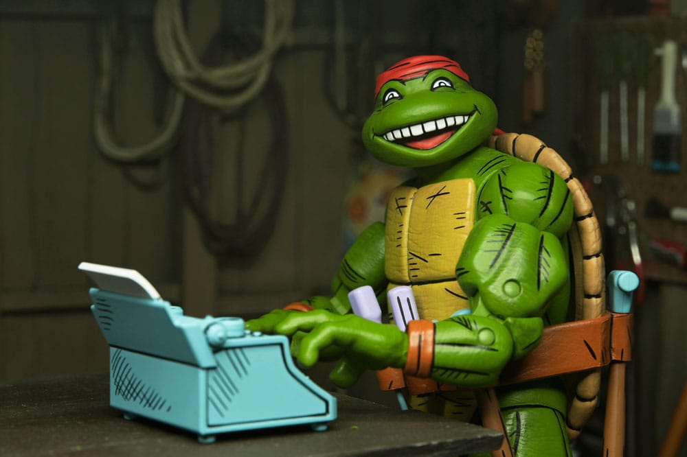 NECA Teenage Mutant Ninja Turtles Mirage Comics Handyman Donatello Action Figure 18 cm