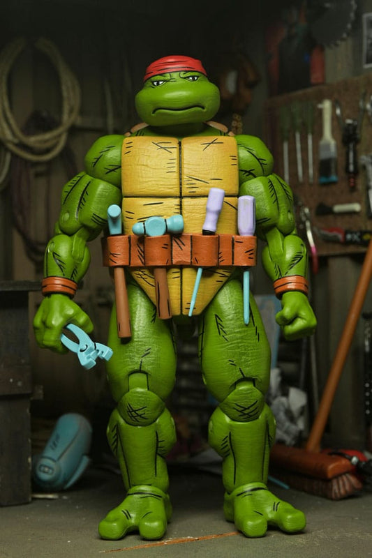 NECA Teenage Mutant Ninja Turtles Mirage Comics Handyman Donatello Action Figure 18 cm