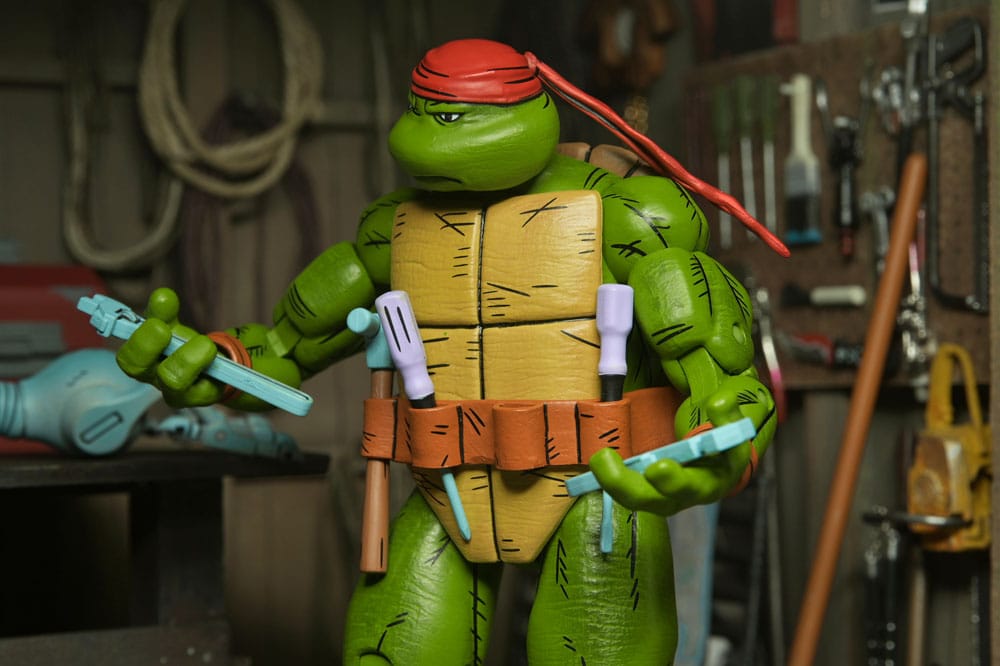 NECA Teenage Mutant Ninja Turtles Mirage Comics Handyman Donatello Action Figure 18 cm