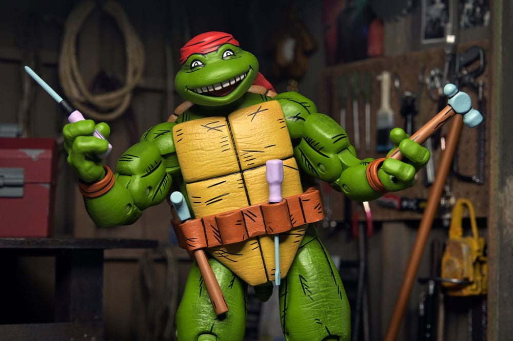NECA Teenage Mutant Ninja Turtles Mirage Comics Handyman Donatello Action Figure 18 cm