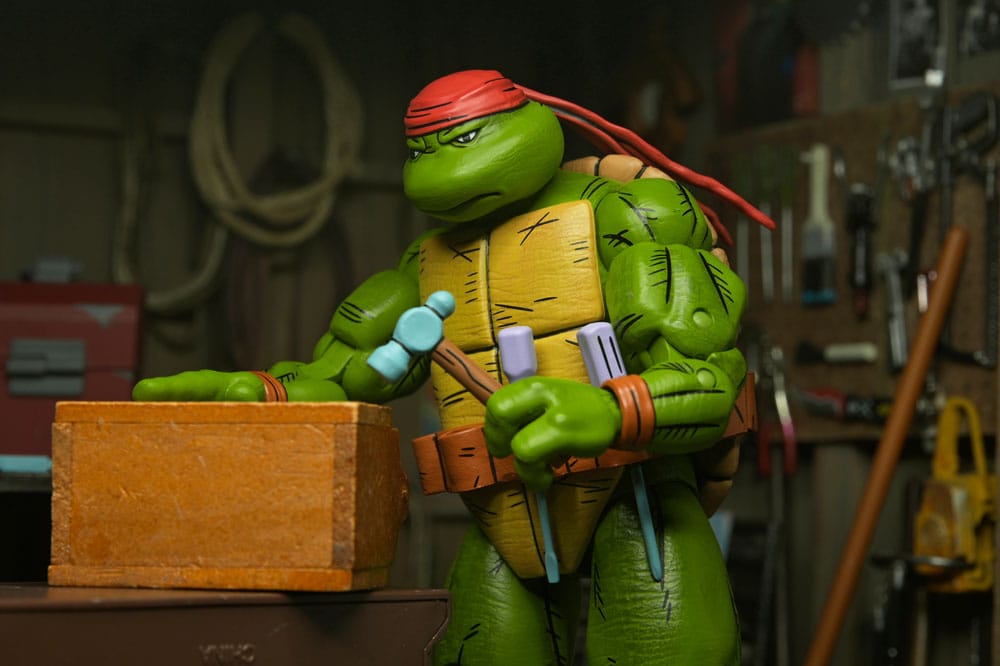 NECA Teenage Mutant Ninja Turtles Mirage Comics Handyman Donatello Action Figure 18 cm