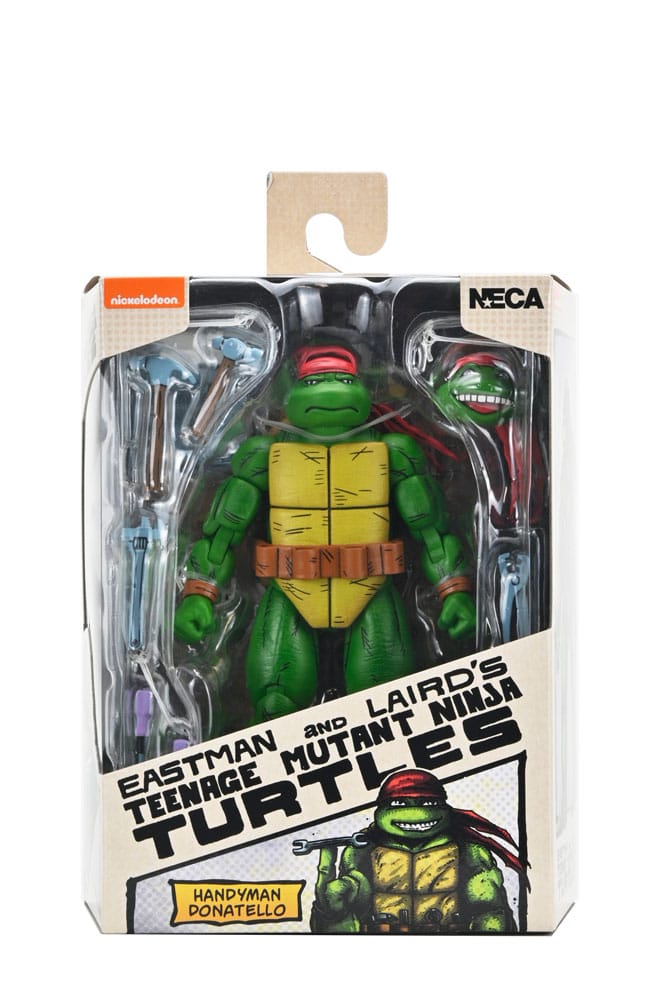 NECA Teenage Mutant Ninja Turtles Mirage Comics Handyman Donatello Action Figure 18 cm