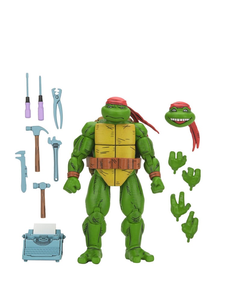 NECA Teenage Mutant Ninja Turtles Mirage Comics Handyman Donatello Action Figure 18 cm